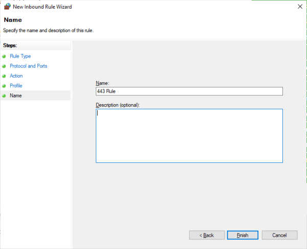 firewall rule save