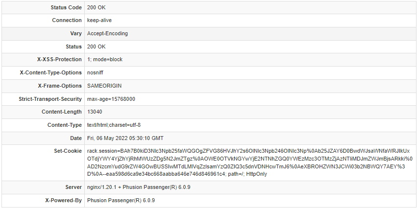http header sample