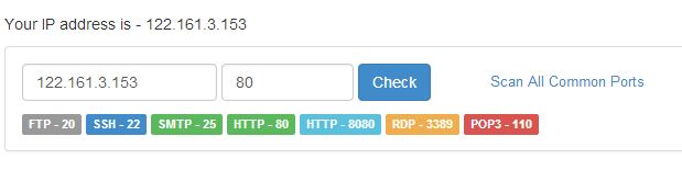 port check, port forwarding